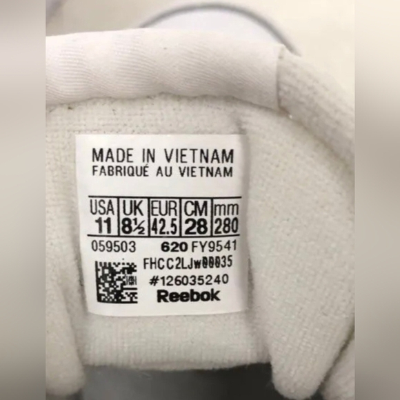 Reebok Club C 85 Double Women's White Sneakers Size 11 Like New MSRP $75 - Picture 8 of 8